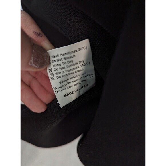 Elle Oh Elle Black Ruffle Dress Size Small - Picture 8 of 9